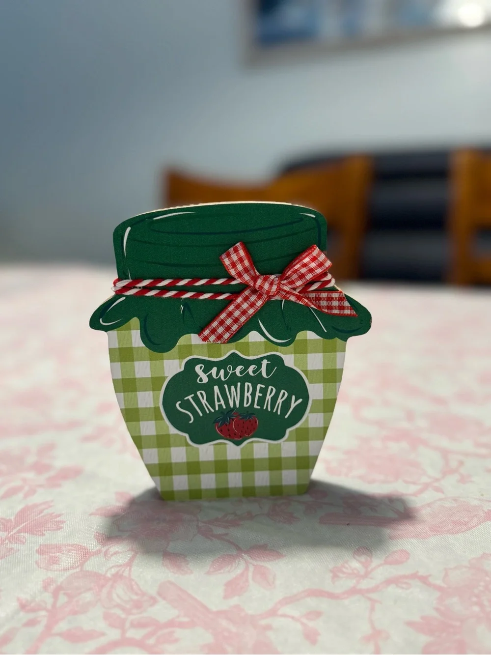 Sweet Strawberry Green Decorative sign- Home Party Supplies
